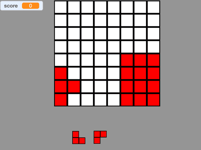 8x8 Block Matching Puzzle Game - Strategic Thinking Training