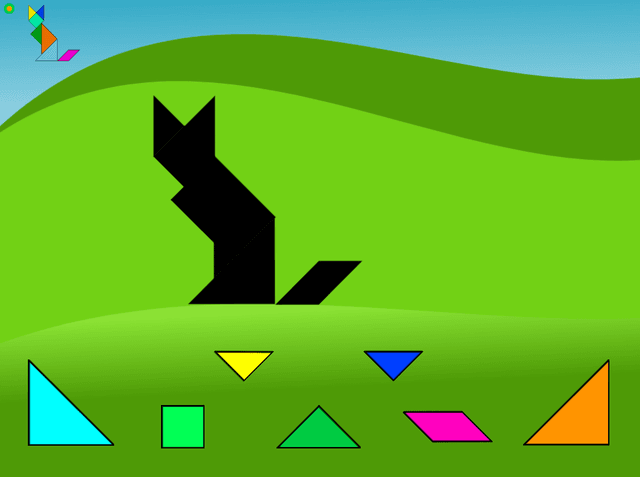 Animal Farm Tangram Puzzle - Kids Geometry Learning Game