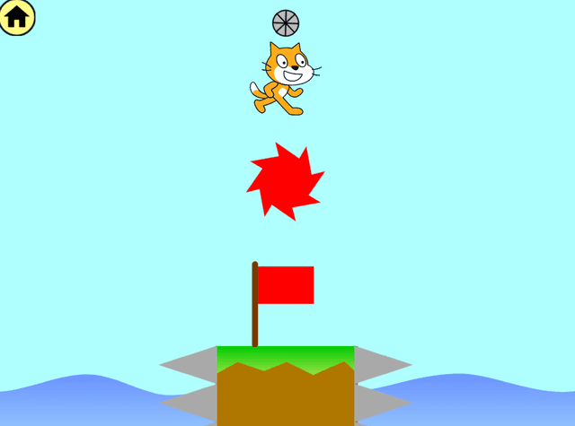 Cat Flight Path Drawing Puzzle Game